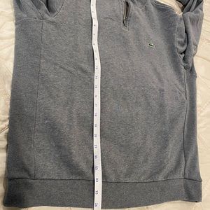 Lacoste half zip sweater gray